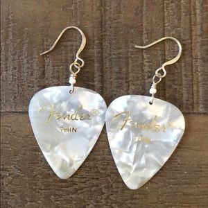 Fender Guitar Pick Earrings
